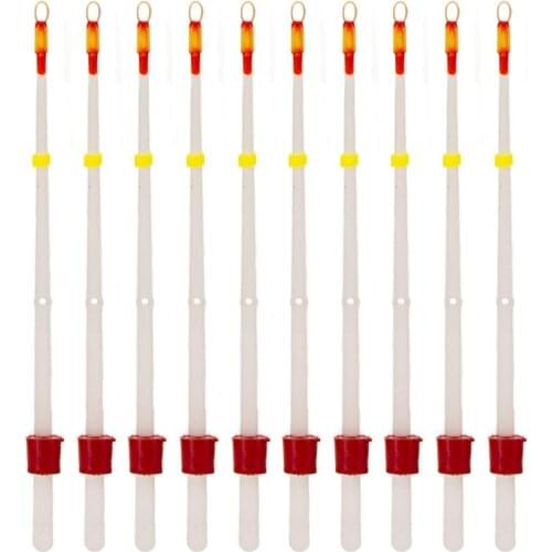 10Pcs Small White Winter Ice Fishing Extension Rod Pole for Saltwater Freshwater рыбалка Fishing Rods
