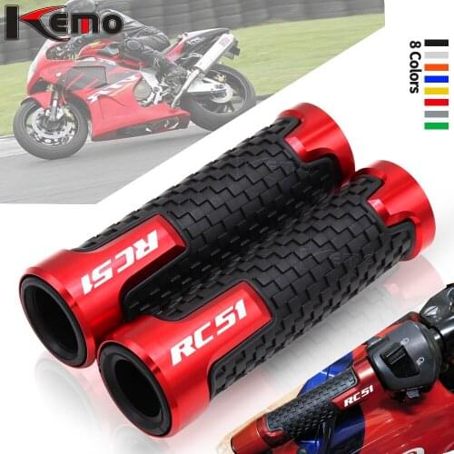 For HONDA RC51 RC 51 7/8" 22mm Universal Motorcycle Accessories CNC Aluminum Handlebar Hand Grips Handle Bar End Grip