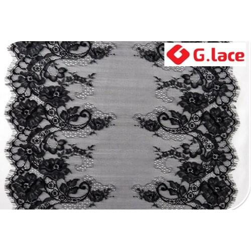 GLace Hight qualtiy lace 6M/Lot French lace 44CM wide underwear hollow eyelash lace wedding night dress decoration TX078