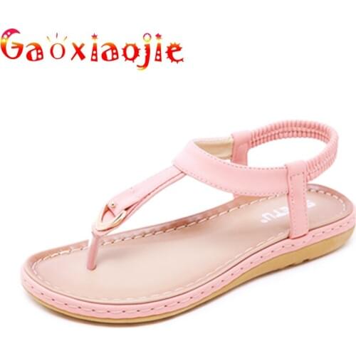 Explosion Models 2020 New sandals Women Soft Comfortable Flip Flops Metal Buckle Car Suture Simple Female Flat shoe Beach Shoes