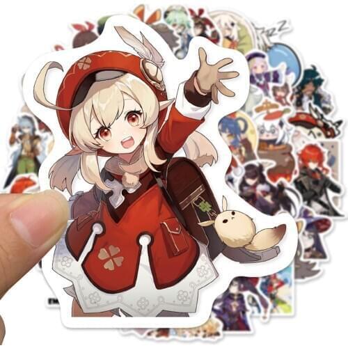 10/30/50Pcs Genshin Impact Hot Game Stickers Funny Waterproof Skateboard Luggage Guitar Laptop Cartoon Graffiti Sticker Kids Toy