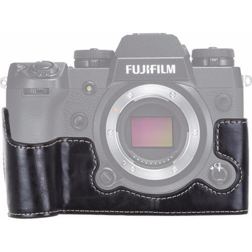 1/4 inch Thread PU Leather Camera Half Case Base for FUJIFILM X-H1