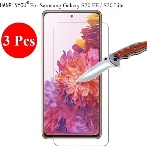 3 Pcs/Lot New 9H 2.5D Tempered Glass Screen Protector For Samsung Galaxy S20 FE / S20 Lite 6.5" Protective Film + Clean Tools