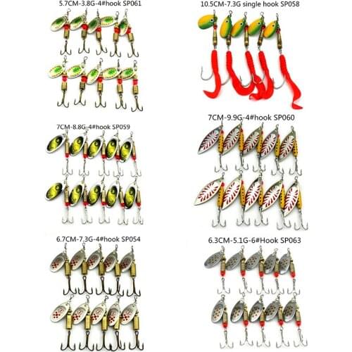 10pcs metal sequin spinner spoon fishing lures artificial peche wobble bass japan hooks fishing baits isca pesca fishing tackles