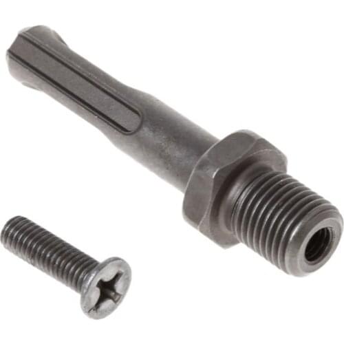 12mm Thread Dia SDS Plus Round Shank Drill Chuck Adapter Connector Gray