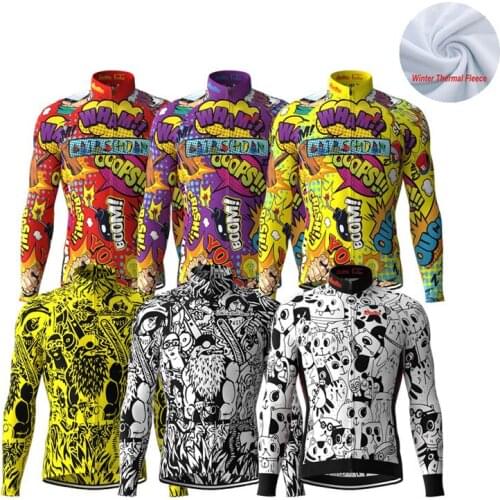2022 LairschDan Maglia Ciclismo Invernale Thermal Cycling Jersey Men Long Sleeve Warm Bicycle Clothing Mtb Bike Road Riding Wear