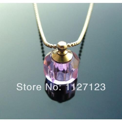 25pcs/lot violet Jumpix Rice vials pendants rice vial pendant perfume empty glass bottle glass spray perfume bottle