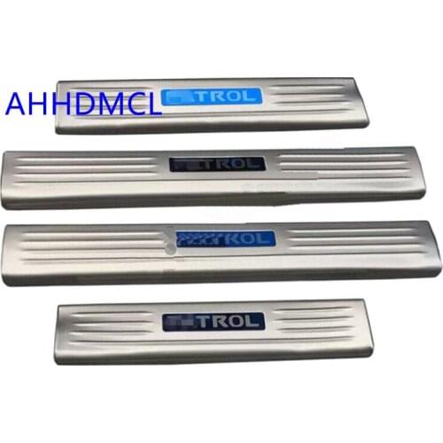 Car Welcome Pedal Threshold Strip Door Sill Strip For Nissan Patrol 2010 2011 2012 2013 2014 2015 2016 2017 2018 2019
