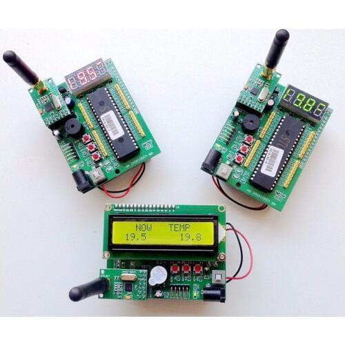 Fast Free Ship 1 set include 3pcs STC89C52 wireless development board NRF for ZigBee teaching smart home Starter Kit