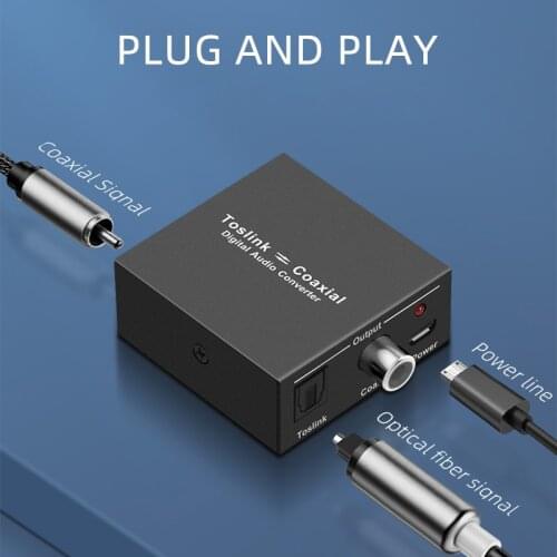 Digital audio converter Bi-directional RCA Digital coaxial to optical toslink converter Optical SPDIF Toslink to Coaxial