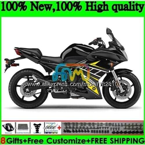 FZ6 R Kit For YAMAHA FZ6N FZ6R 09 10 11 12 13 14 15 117BS.25 FZ 6R FZ-6R 2009 2010 2011 Yellow blk 2012 2013 2014 2015 Fairing