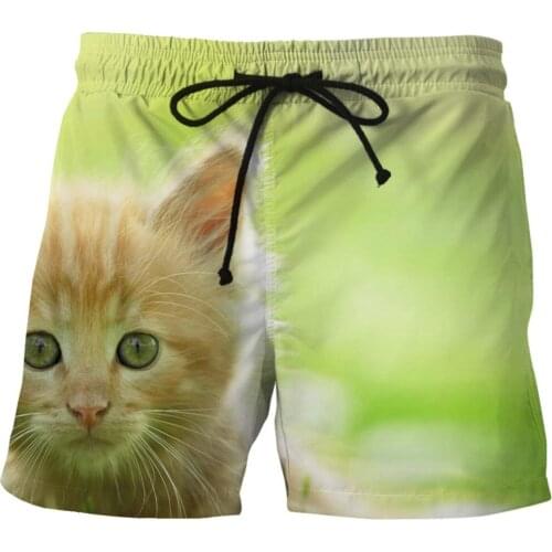 LOVE SPARK Mens Sports Running Shorts Elastic Fast Dry Cute Cartoon Print Boys Bodybuilding Gym Jogging Sports Shorts M To 6xL