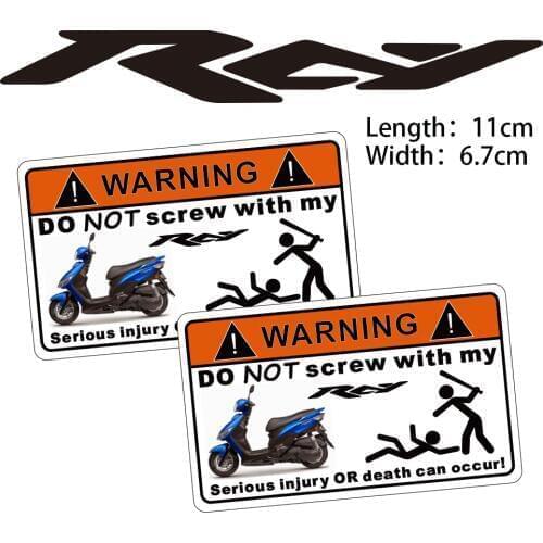 KODASKIN Motorcycle Cheap 2D Creative Warning Sticker Decal for YAMAHA RCY