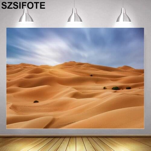 Beautiful Scenery Desert Morning Travel-Themed Photography Background Family Photo Shoot Room Decor Kids Custom Vinyl Backdrop