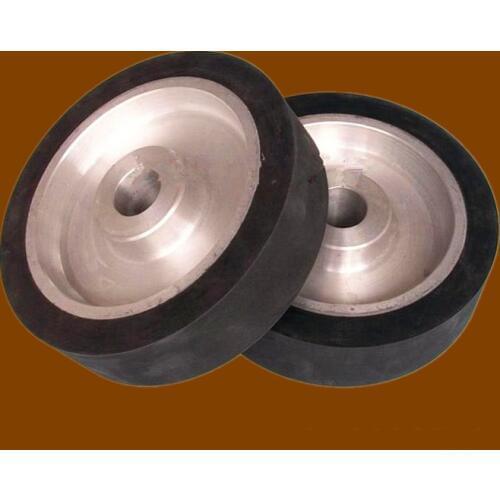 250*50 flat surface Belt grinder Rubber contact wheel Abrasive belts set