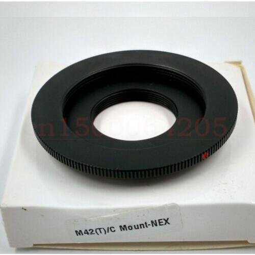 M42 / C Mount Movie Lens to NEX E Mount Adapter Dual Purpose M42/C-NEX