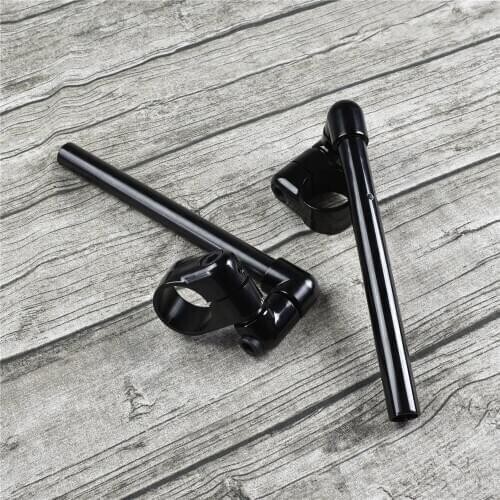 Motorcycle Clip-on 22mm Cafe Racers Handlebars fits 51mm Fork Clip On Handlebar Adjustable Forged Aluminum Alloy High-end Bars