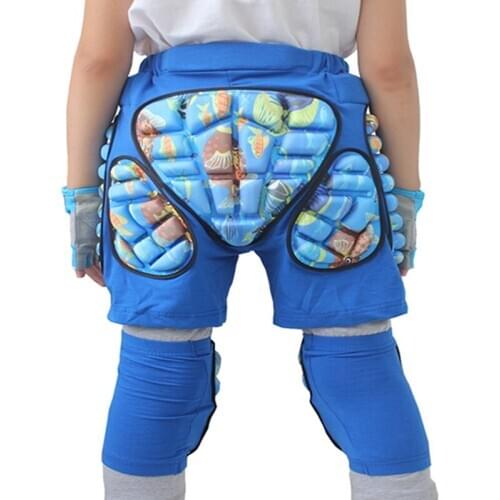 Mounchain Kids 3D Protection Hip EVA Paded Short Pants Gear Guard Pad Skiing Skating Snowboard Pants Butt Tailbone Protector