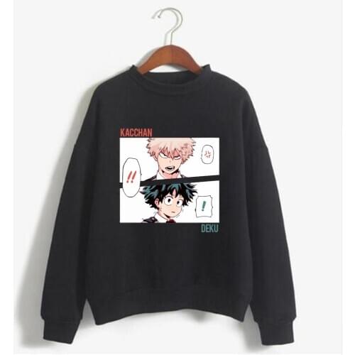 New My Hero Academia Hoodies Men Graphic Anime Streetwear Sweatshirt Sudadera Hip Hop Hoodie