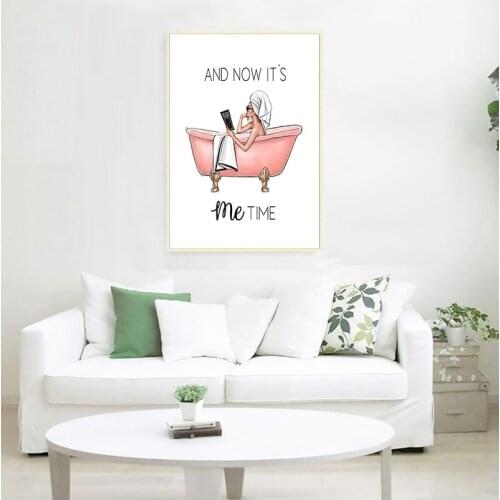 Bathroom s And Prints Nordic Vogue Wall Art Modern Canvas Painting Fashion Wall Pictures For Living Room Unframe