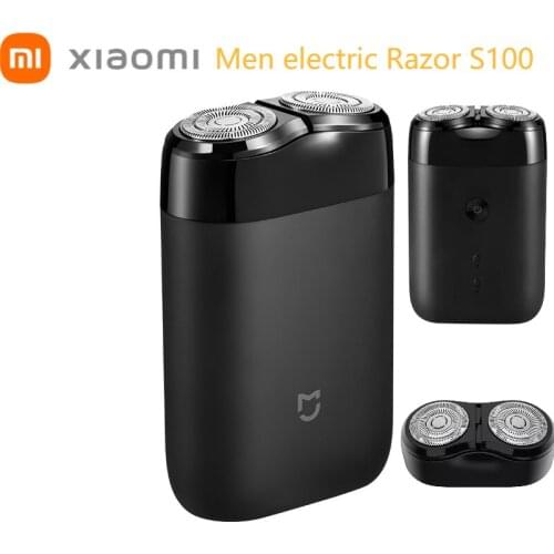 NEW Xiaomi MIJIA Mi Electric Shaver S100 Men Electric Razor Portable Waterproof Shavers USB Rechargeable Steel 2 Floating Head