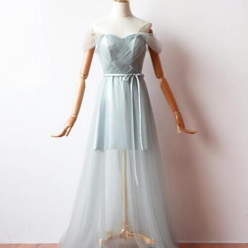 New Arrival Muyoms Sweetheart Sister Guest Ankle-Length Green Gray A-Line Chiffon Illusion Cocktail Dresses Cocktail Dress Party