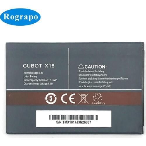 New 3.8V 3200mAh Replacement Battery Bateria Batterie For CUBOT X18 Mobile Phone Batteries