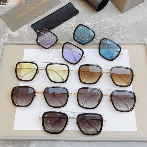 Tony Stark Glasses Men Women Sunglasses Iron Man Eyewear Steampunk Pilot Glasses Male Goggles FLIGHT006