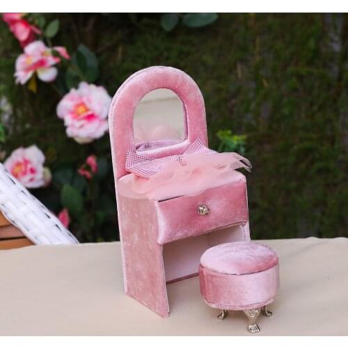 Bowknot Dresser Jewelry Boxes Case for Women Jewelry Organizer Storage Modern