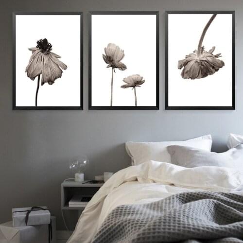 Withered Lotus Posters And Prints Wall Art Canvas Painting Autumn Flower Scenery Decorative Pictures Cuadros Decoration Salon