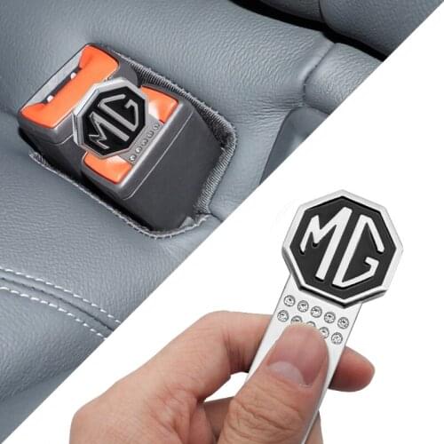 1/2pcs Car Styling Safety Belt Buckle Clip Seat Belt Plug for MG ZS GS 5 Gundam 350 Parts TF GT 6 Auto Decoration Accessories