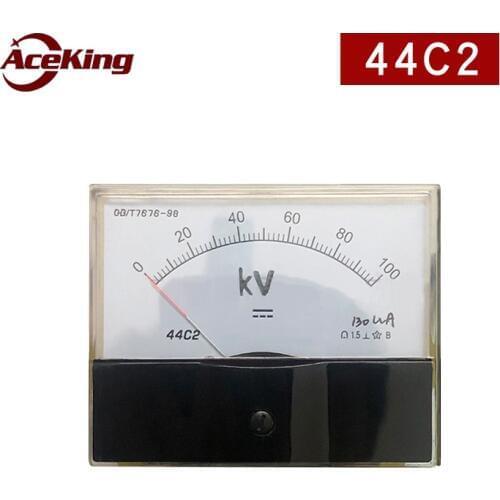 44c2 100kV DC voltmeter high voltage voltmeter 130ua 145ua 125ua pointer DC kV