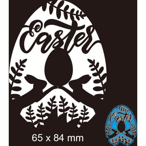 Cutting Dies Easter Eggs New Metal Stencils DIY Scrap Booking Paper Cards Making Decoration 65*84mm
