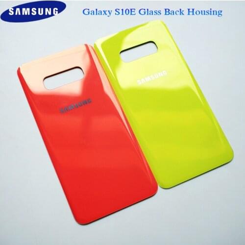 Samsung S10 E Battery Back Housing Cover Replacement Repair Parts Protection Case Camera Lens + Adhesive Sticker For Galaxy S10e