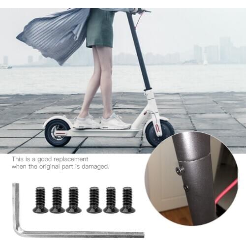 10pcs Scooter Handlebar Front Fork Tube Screws With Hexagon Replacement Plastic Scooter Parts for xiaomi Mijia m365