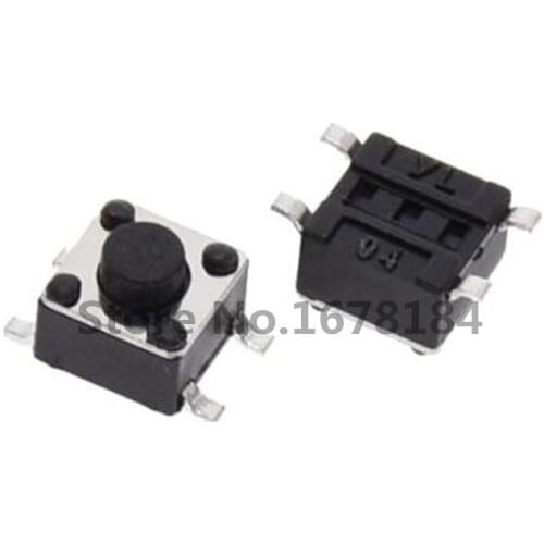 1000pcs 4.5*4.5*3.8 4.5*4.5*3.8MM SMD Tactile Tact Push Button Micro Switch Momentary Push Button 4.5X4.5X3.8