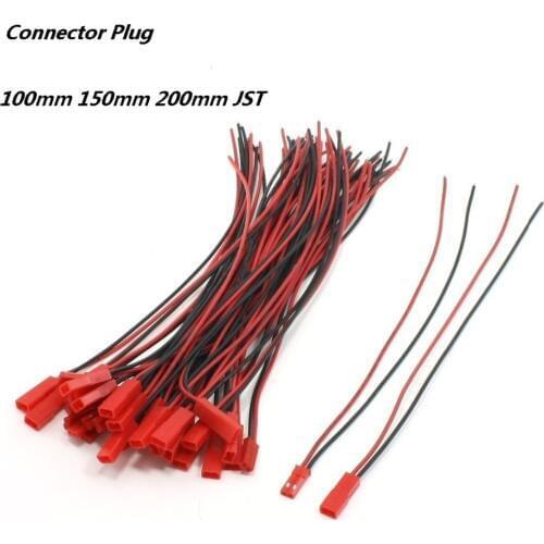 20pair/lot 100mm 150mm 200mm JST Male Female Connector Plug For RC Lipo Battery