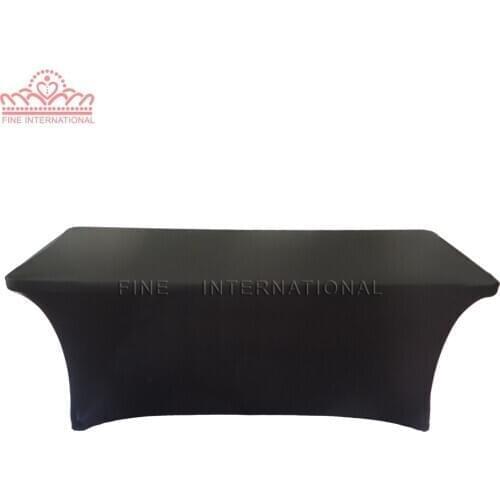 Retangle Spandex Lycra Table cloth Cover Trestle for Wedding party decoration