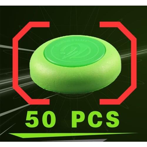 50 PCS Hot Selling Childrens Toys Light Green EVA Bullets Bullets for Nerf All Kinds Toy Gun HongC
