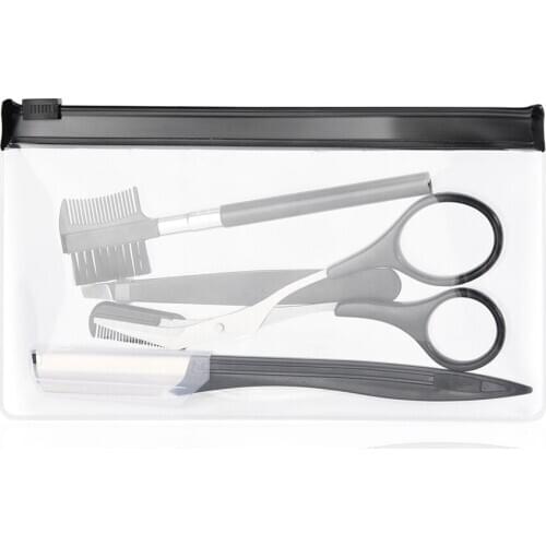 6Pcs Stainless Steel Eyebrow Razor Foldable Eyebrow Trimming Set Eyebrow Comb Eyebrow Tweezers Eyebrow Shaper Makeup Tools