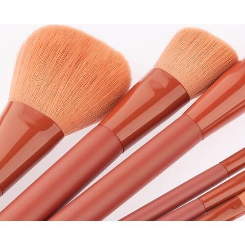 8pcs Makeup Brushes Cosmetic Brushes for Foundation Powder Blush Concealers Eye Shadows Kit NE
