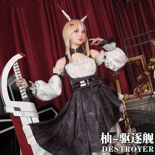 Anime Azur Lane Ayanami Destroyer Gothic Lolita Outfit Party Dress Uniform Cosplay Costume Halloween Women Free Shipping 2020New
