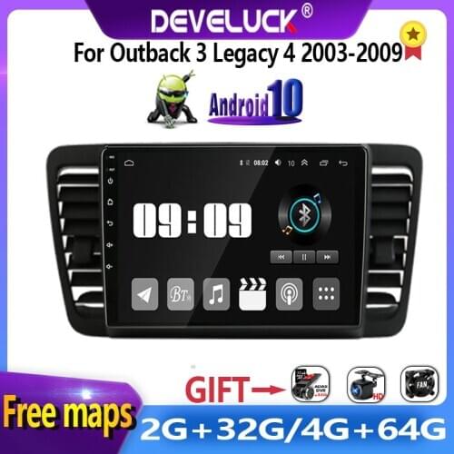 Android 10.0 Car Radio For Subaru Outback 3 Legacy 4 2003-2009 2din 4G+64G 8-Core GPS Navigation Carplay Multimedia Video Player