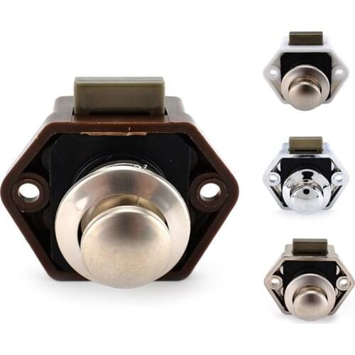 Camper Car Push Lock RV Caravan Boat Motor Home Cabinet Drawer Latch Button Locks for Furniture Hardware