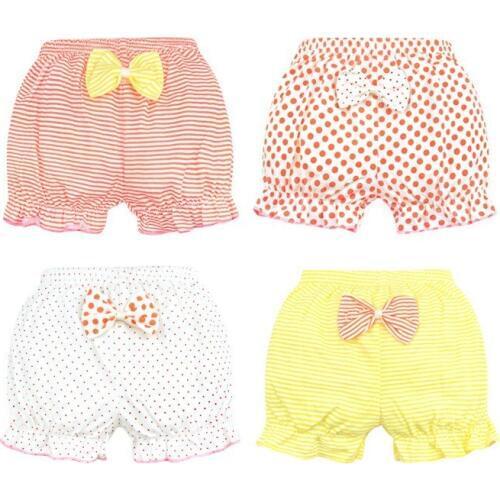 Baby Breathable Shorts Cotton Baby Underwear Kids Soft Boxer Briefs Girl Underpants Infant Cute Stripe Bow Panties