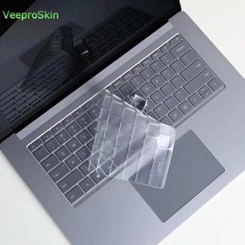 TPU Keyboard Cover Protector For Microsoft Surface Laptop 3 15 inch Intel Core/AMD Ryzen Laptop For Microsoft Surface Laptop 2 1