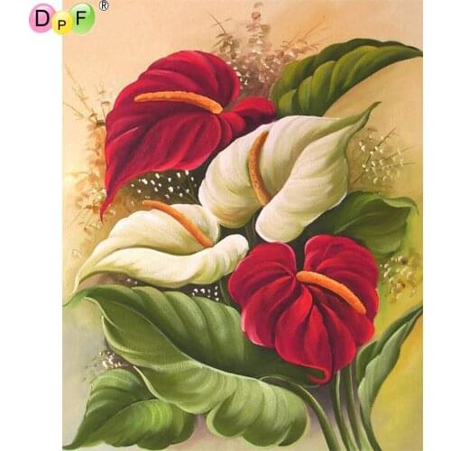 DPF 5D Round/Square full Diamond Painting Cross Stitch flower Crafts Diamond Embroidery Mosaic Needlework kits Home Decor