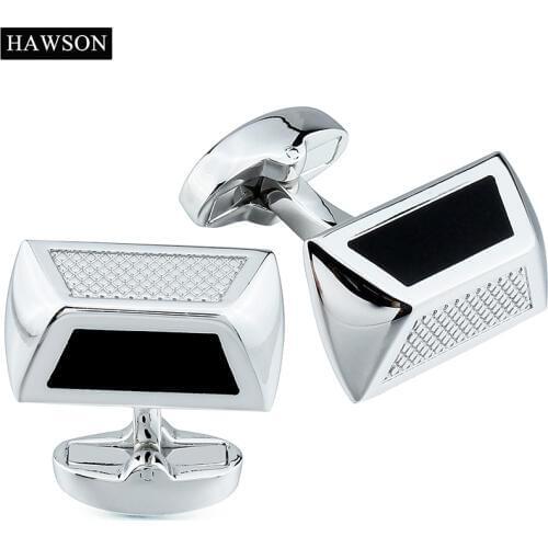 HAWSON Jewelry Shirt Cufflinks Copper Metal Cuff Links Button For Groomsmen Wedding Accessory
