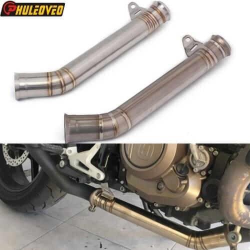 Catalyst Eliminator Link Pipe for KTM Duke 690 12-19 Husqvarna Vitpilen 701 18-20 Svartpilen 701 19-20 Slip-on Exhaust Silencer