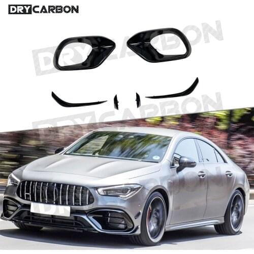 ABS Front Bumper Air Vent Outlet Cover Trim FogLamp Vent Trim for Mercedes Benz W118 C118 CLA45 AMG 2020